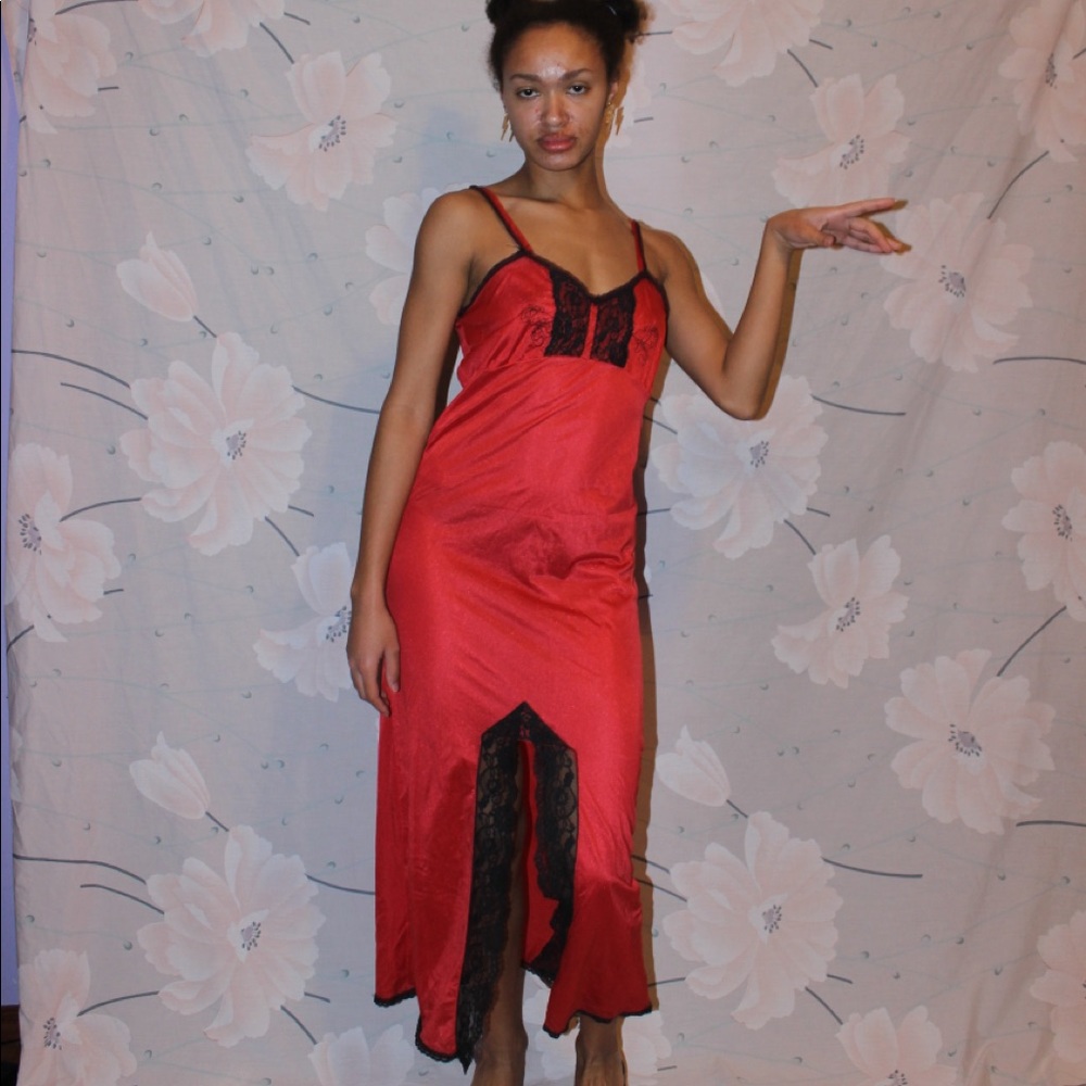 Red Dress with Lace